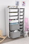 Hanah Home Armario Multiusos Blanco y Gris